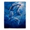 Fluffy Plush Throw Blanket 50 X 60 Inch- Ocean Dolphin Print Lightweight Bed Couch Soft Plush